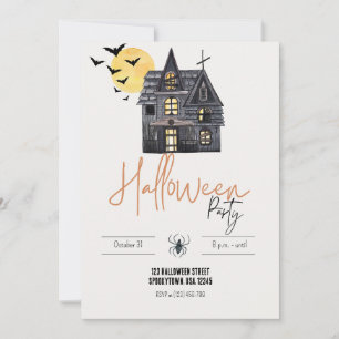 Haunted House Halloween Party Invitation