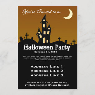 Haunted House Halloween Party Invitation