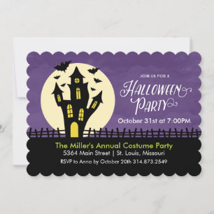 Haunted House Halloween Party Invitation
