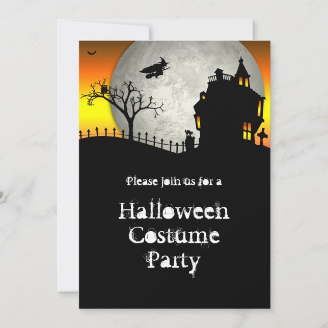 Haunted House Halloween Party Invitation (Front)