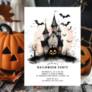 Haunted House Halloween Party Invitation