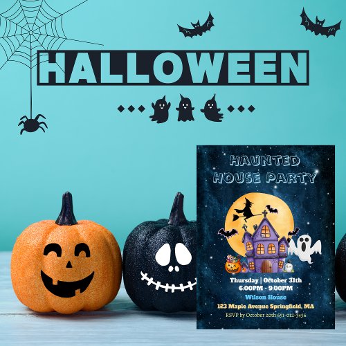 Haunted House Halloween Party Invitation