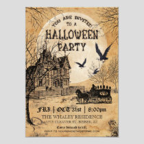 Haunted House Halloween Party Invitation