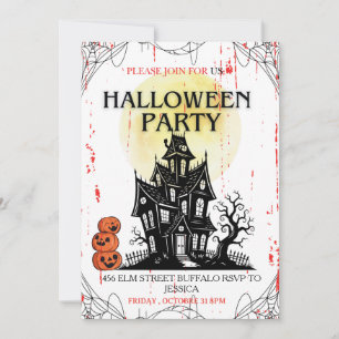 Haunted House Halloween Party Invitation! Invitation
