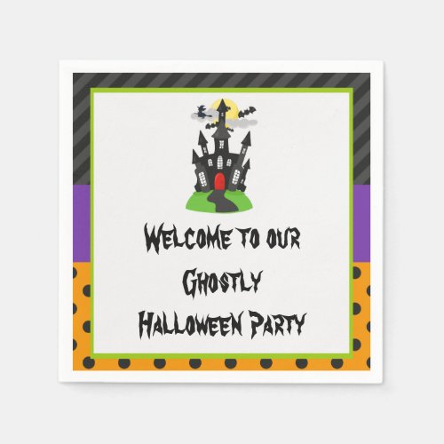 Haunted House Halloween Party Napkins