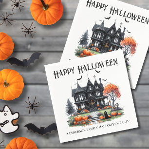 Haunted House Halloween Party Napkins