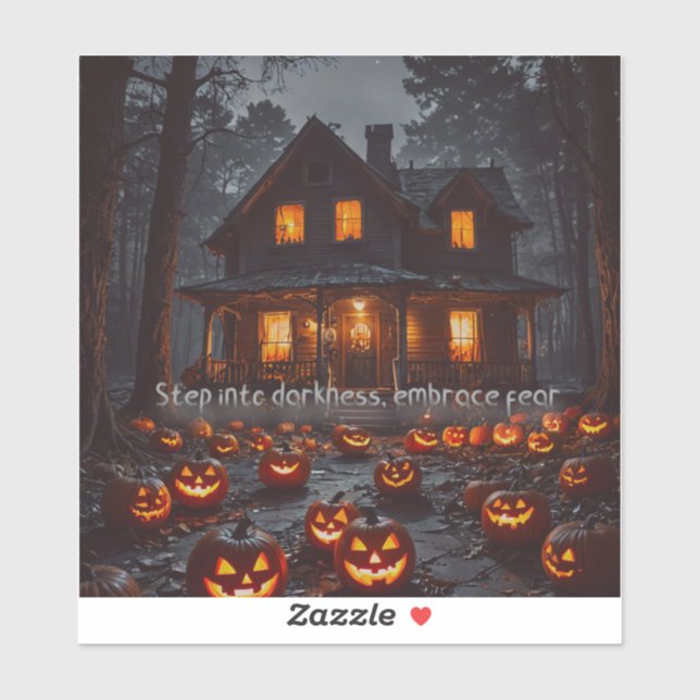 Haunted House - Halloween Sticker (Sheet)