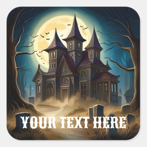 Haunted House Halloween Stickers