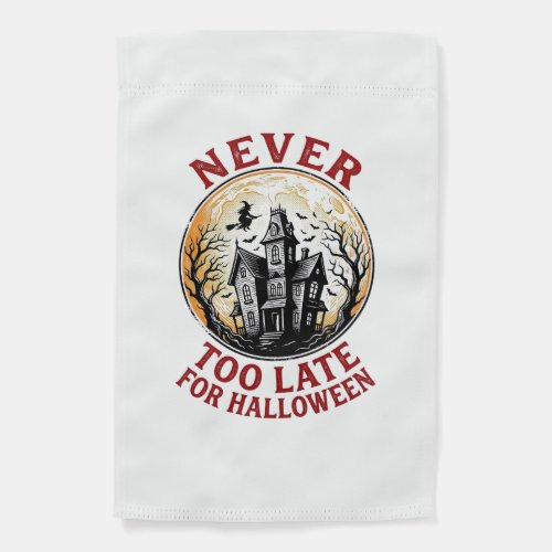 Haunted House Halloween Vintage Engraving Shirt_1 Garden Flag