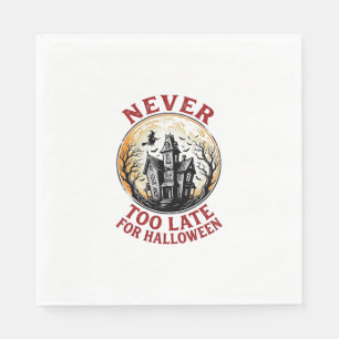 Haunted House Halloween Vintage Engraving Shirt_1 Napkins