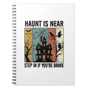 Haunted House Halloween Vintage Engraving Spooky D Notebook