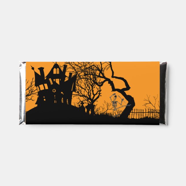 HAUNTED HOUSE HERSHEY BAR WITH CUSTOM TEXT (Front)