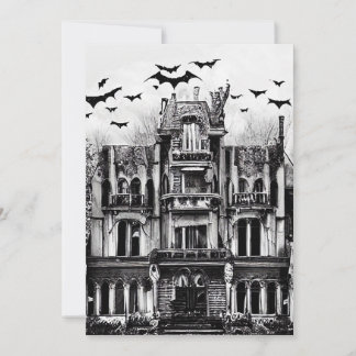 Haunted House Holiday Card