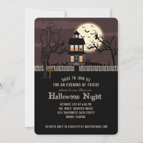 Haunted House Invitation