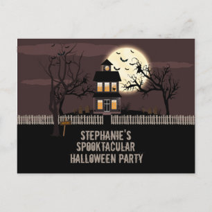 Haunted House Invitation Postcard