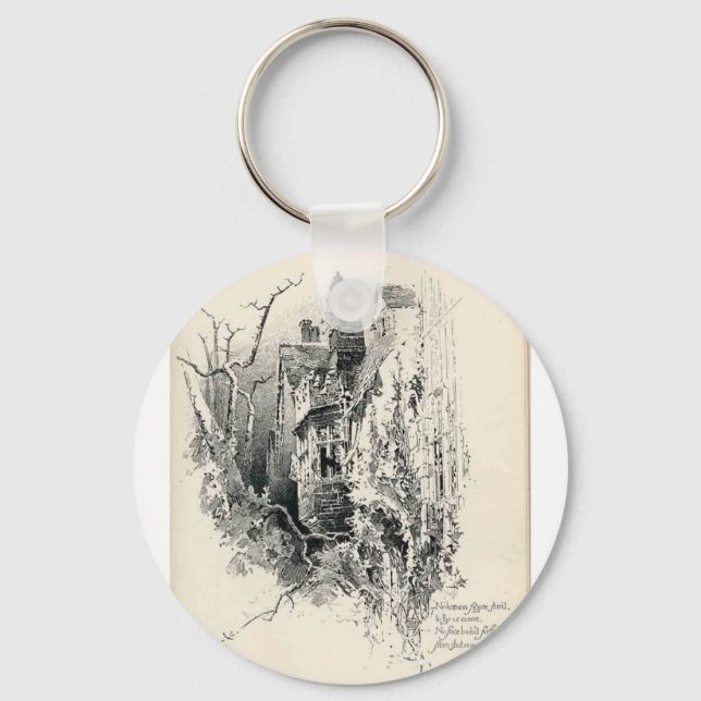 Haunted House Keychain (Front)