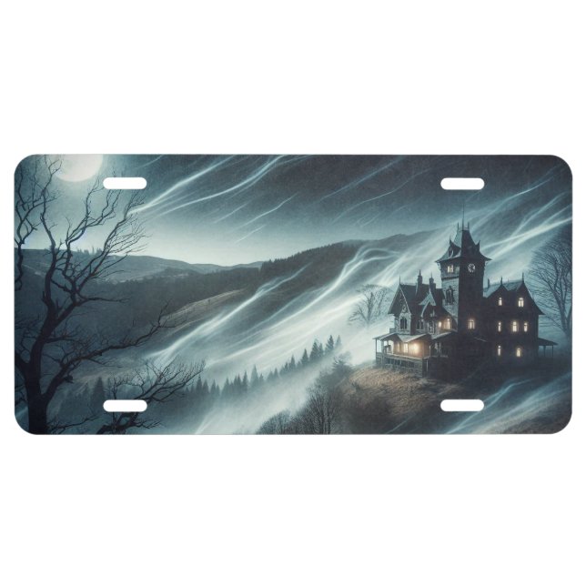 Haunted House License Plate (Front)