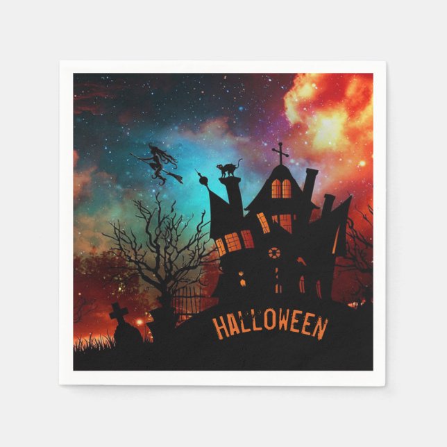 Haunted House Napkins (Front)