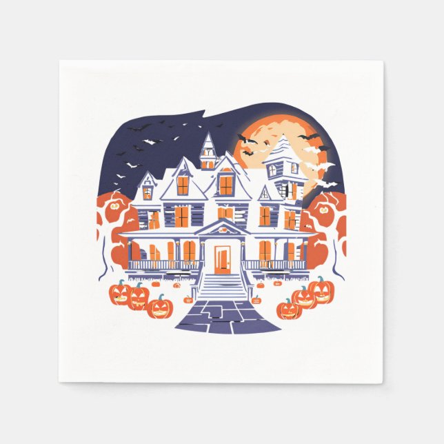 Haunted House Napkins (Front)
