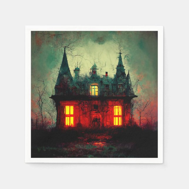Haunted House Napkins (Front)