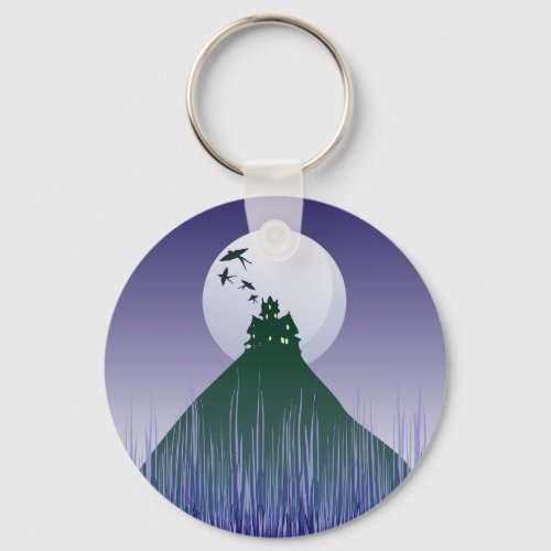 Haunted House On A Hill Keychain