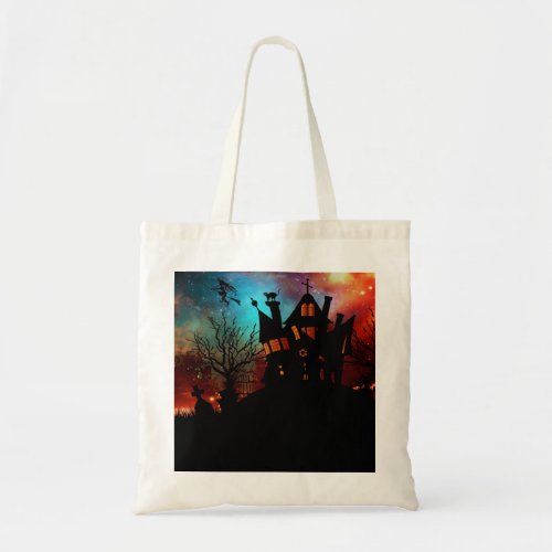 Haunted House on a Hill Tote Bag