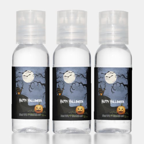 Haunted House on Hill Party Favors Hand Sanitizer