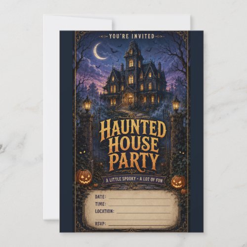Haunted House Party Invitation