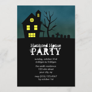 Haunted House Party Invitations