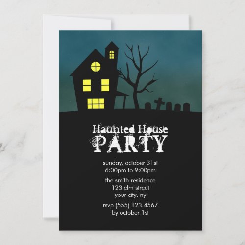 Haunted House Party Invitations