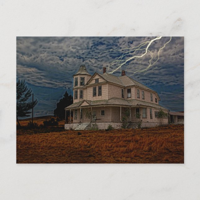HAUNTED HOUSE POSTCARD (Front)