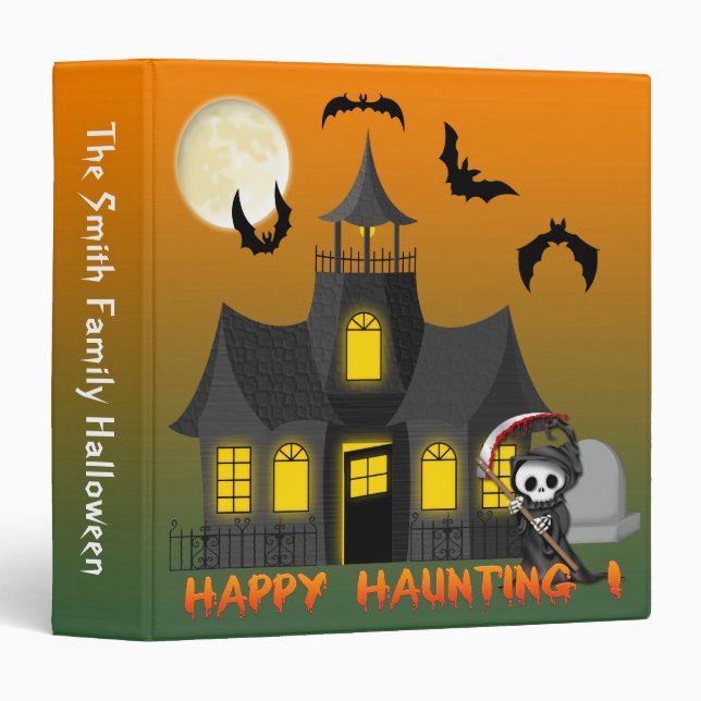Haunted House Reaper  1.5"  Binder (Front/Spine)
