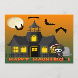Haunted House Reaper Invitations