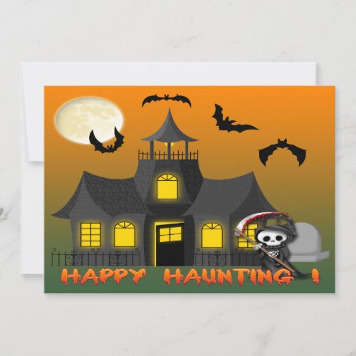 Haunted House Reaper Invitations