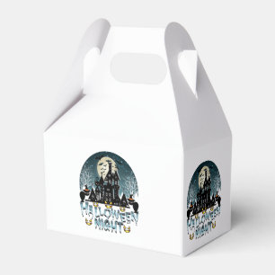 Haunted House, Scary Halloween Night Favor Boxes