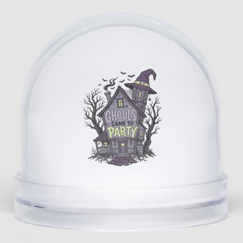 Haunted House Shirt Cute Spooky Party Halloween De Snow Globe
