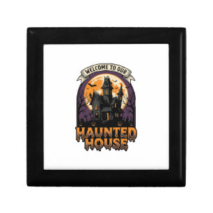 Haunted House Shirt Vintage Halloween Welcome Desi Gift Box