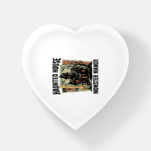Haunted House Shirt Vintage Monster Manor Design Paperweight