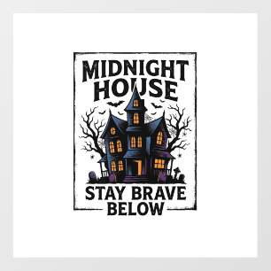 Haunted House Shirt Vintage Spooky Night Design_1 Floor Decals