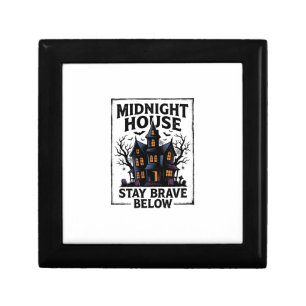 Haunted House Shirt Vintage Spooky Night Design_1 Gift Box