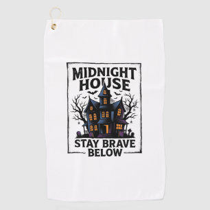 Haunted House Shirt Vintage Spooky Night Design_1 Golf Towel