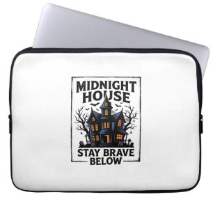 Haunted House Shirt Vintage Spooky Night Design_1 Laptop Sleeve