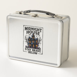 Haunted House Shirt Vintage Spooky Night Design_1 Metal Lunch Box