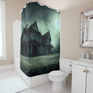 Haunted House Shower Curtain