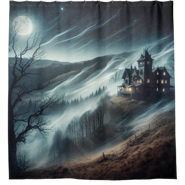 Haunted House Shower Curtain (Front)