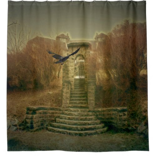 Haunted House Shower Curtain