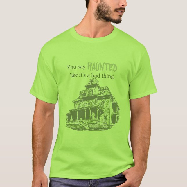 Haunted House Sketch T-Shirt (Front)