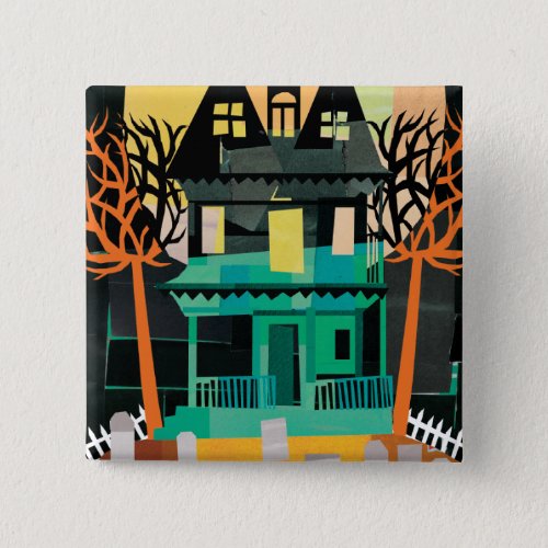 Haunted House Spooks Button