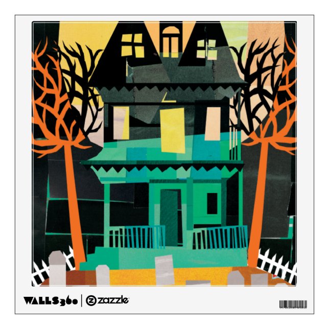 Haunted House Spooks Wall Decal (Front)