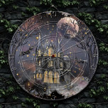 Haunted House | Spooky Full Moon Tree and Bats Dart Board<br><div class="desc">Sophisticated palette of mixed medium abstract textures add the perfect pop of color for your personal style. Also transferable to school/office supplies, party accessories, or decor for an easy do-it-yourself home makeover room facelift! For other products or colors, visit the JustFharryn store @ Zazzle or contact the designer c/o Fharryn@yahoo.com...</div>